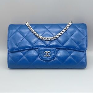 💙CHANEL Black Authentic Tri-fold Wallet/Clutch💙